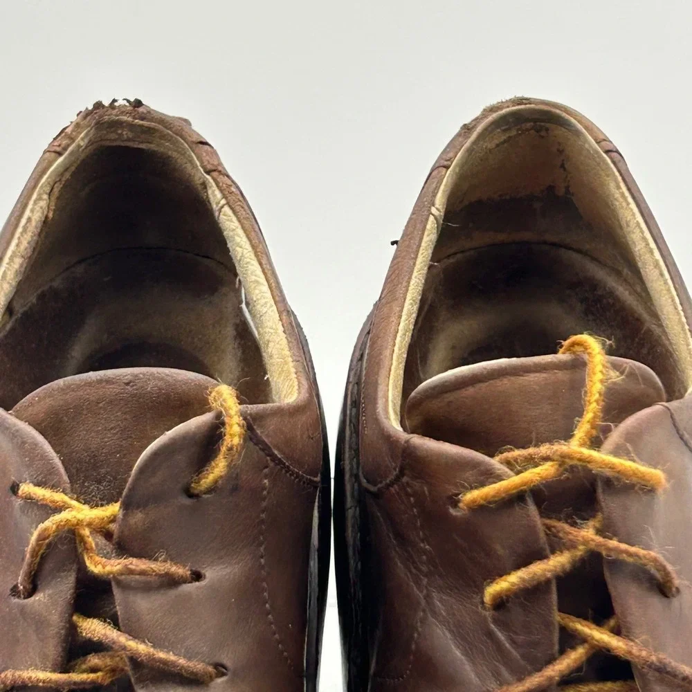 Footprints Birkenstock Lace Up Shoes Mens 43 Brown‎ Leather Comfort Gorpcore